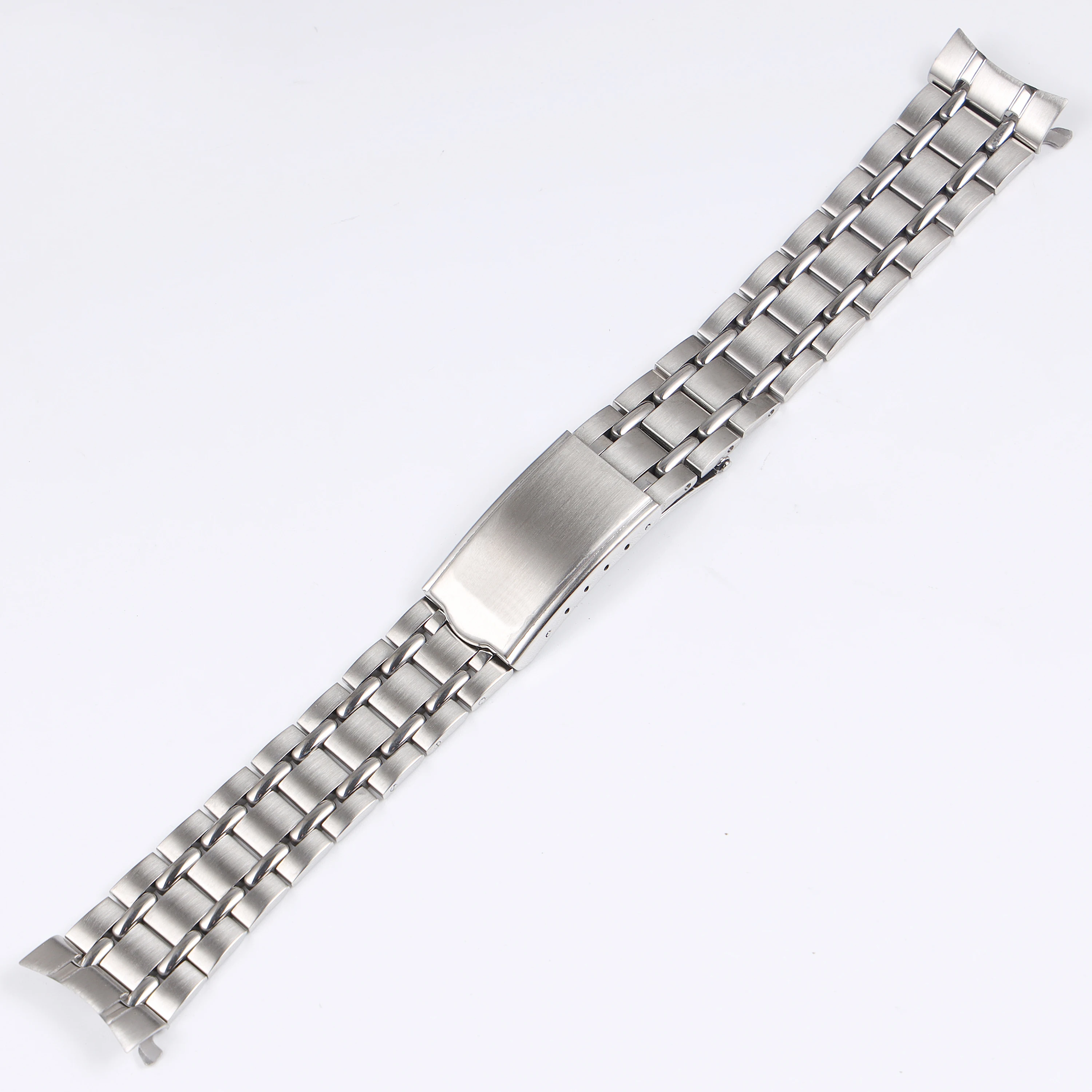 316L Stainless Steel Vintage Silver Watchband Strap 19mm Curved End Five Beads Bracelets for Seiko 6139-6010 6139-60
316L Stainless Steel Vintage Silver Watchband Strap 19mm Curved End Five Beads Bracelets for Seiko 6139-6010 6139-60