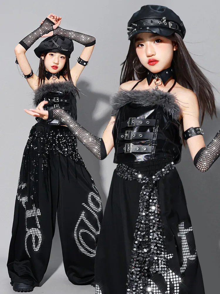 Children'S Day Hip Hop Dance Costumes For Girls Vest Loose Pants Kpop Outfits Modern Jazz Dance Performance Clothing DQS23340
Children'S Day Hip Hop Dance Costumes For Girls Vest Loose Pants Kpop Outfits Modern Jazz Dance Performance Clothing DQS23340