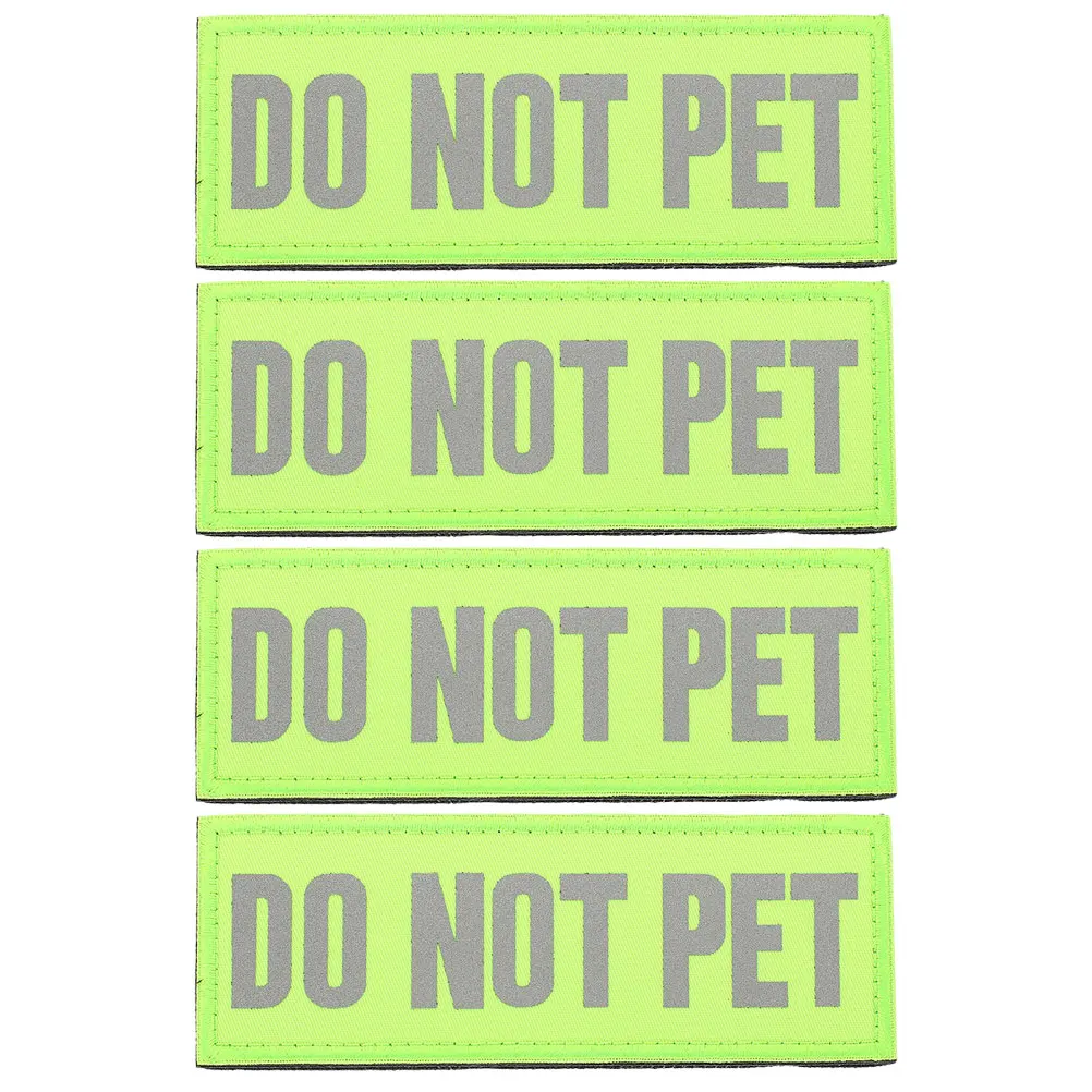 4pcs Reflective Service Dog Cloth Stickers Dont Pet Green Nylon Harness Patches for Blindfold Dogs Vest Pet Supplies
4pcs Reflective Service Dog Cloth Stickers Dont Pet Green Nylon Harness Patches for Blindfold Dogs Vest Pet Supplies