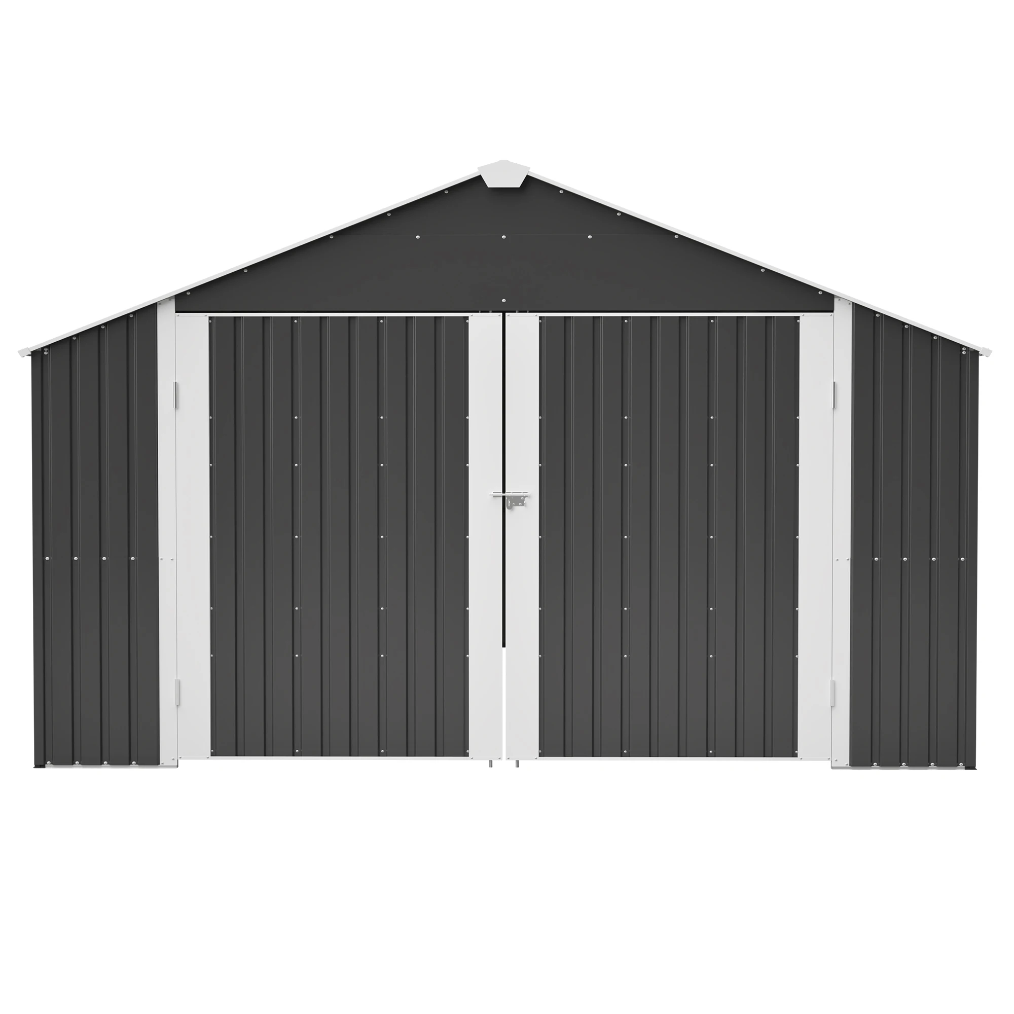 12x20 FT Heavy-Duty Metal Shed, 1810 CUFT Outdoor Storage Garage with Lockable Double Doors, All-Weather Shelter for Vehicles, T
12x20 FT Heavy-Duty Metal Shed, 1810 CUFT Outdoor Storage Garage with Lockable Double Doors, All-Weather Shelter for Vehicles, T