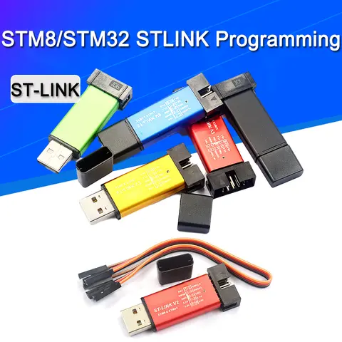 St-link-simulador stlink V2 mini STM8STM32 STLINK, nuevo, programación de descarga con cubierta
