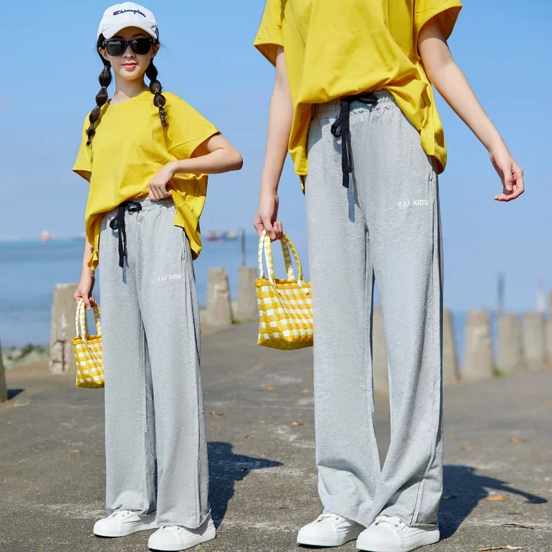 Baby Girl Clothes Suit Girls Korean Fashion 2024 Summer Style Short-sleeved T-shirt Straight Leg Trousers Casual Two-piece Set
Baby Girl Clothes Suit Girls Korean Fashion 2024 Summer Style Short-sleeved T-shirt Straight Leg Trousers Casual Two-piece Set