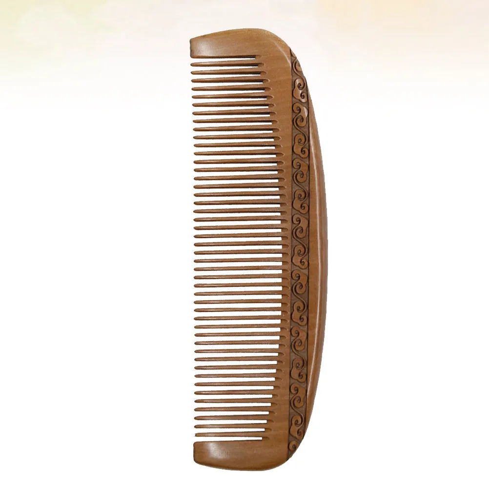 Wooden Comb Half Moon Shape Double Side Carving Pattern Anti Static Scalp Massage Hair Comb for Women Ladies Coffee Retro
Wooden Comb Half Moon Shape Double Side Carving Pattern Anti Static Scalp Massage Hair Comb for Women Ladies Coffee Retro