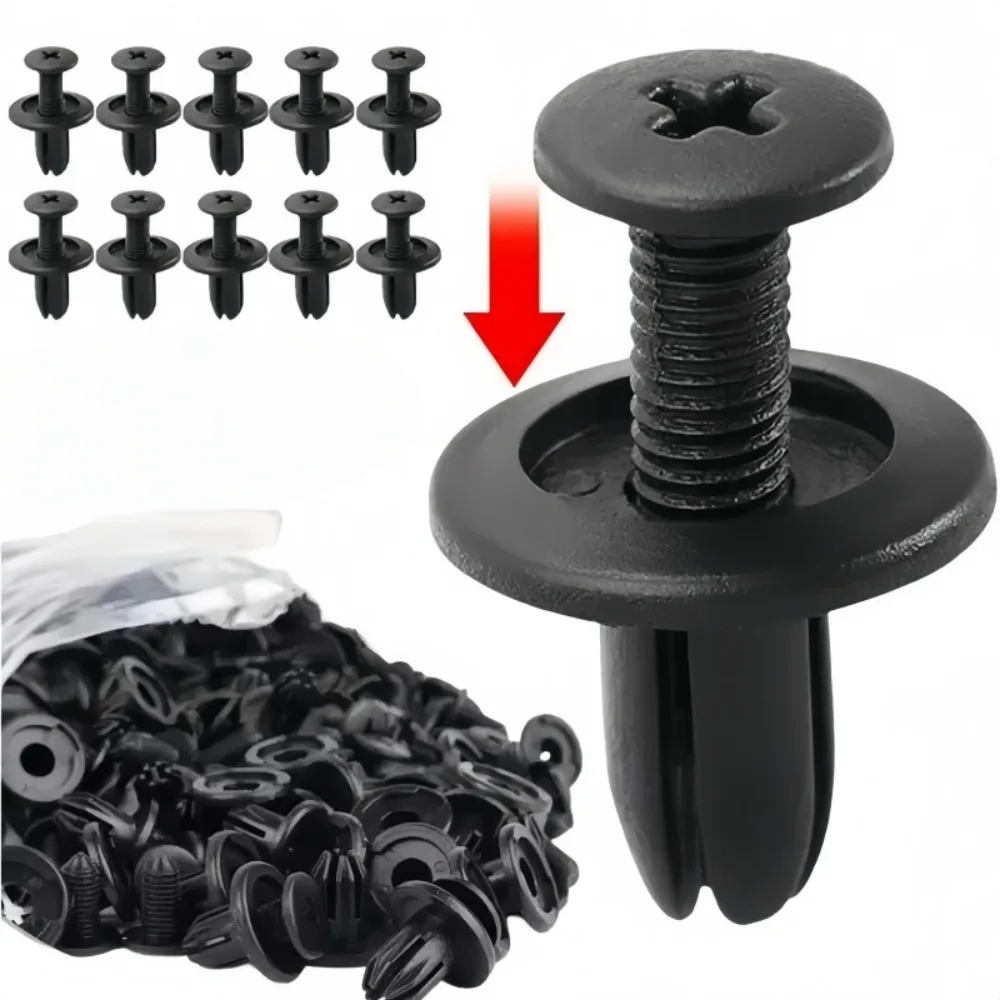 8mm Universal Plastic Black Rivet Fastener Suitable for Car Bumper Door Panel Protective Panel Inner Lining Clip Fastener Buckle
8mm Universal Plastic Black Rivet Fastener Suitable for Car Bumper Door Panel Protective Panel Inner Lining Clip Fastener Buckle
