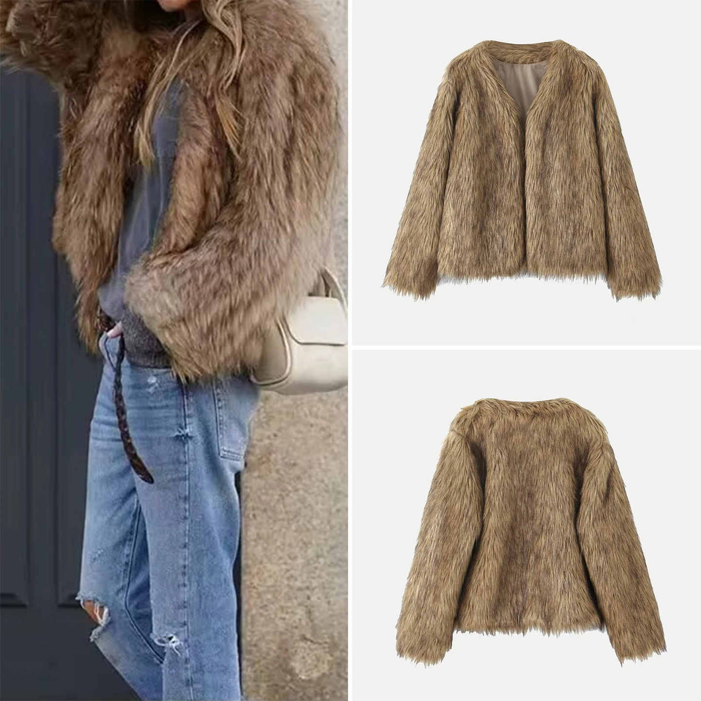 Женское пальто Ele Simple Sle, меховая куртка, верхняя одежда, бренд Z, стандартный крой, укороченная длина, длинный рукав, производство Китай
Женское пальто Ele Simple Sle, меховая куртка, верхняя одежда, бренд Z, стандартный крой, укороченная длина, длинный рукав, производство Китай