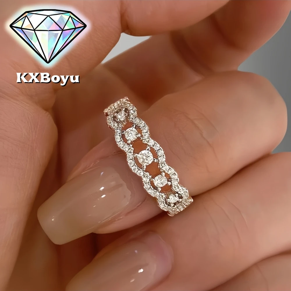 Hollow-out Lace Layered Rings Wedding Band for Women Full Moissanite Engagement Ring S925 Sterling Silver with Certificate
Hollow-out Lace Layered Rings Wedding Band for Women Full Moissanite Engagement Ring S925 Sterling Silver with Certificate