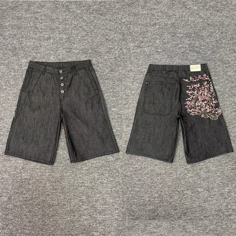 Stock Real Photo High-quality Jeans 2026 New Personalized Flower Embroidery Black Denim Shorts Men
Stock Real Photo High-quality Jeans 2026 New Personalized Flower Embroidery Black Denim Shorts Men