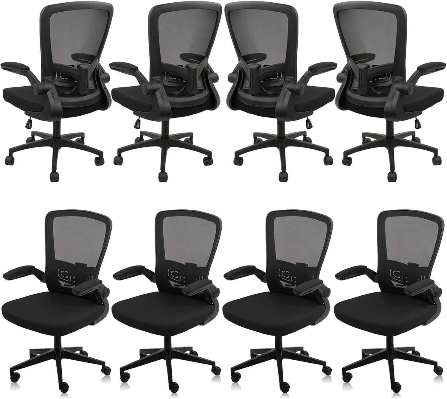 Desk Chairs with Wheels, Ergonomic Mesh Office Chair Adjustable Height and Swivel Lumbar Support Home Office Chair with Flip Up
Desk Chairs with Wheels, Ergonomic Mesh Office Chair Adjustable Height and Swivel Lumbar Support Home Office Chair with Flip Up