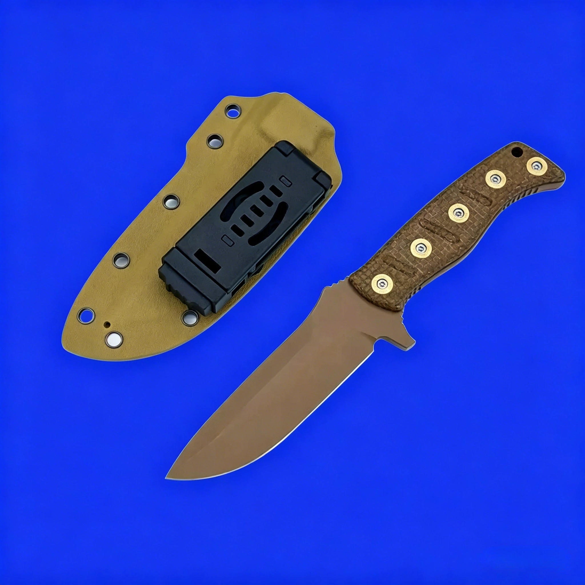 375 Heavy-Duty Camping Fixed Blade D2 Steel Full Tang Micarta Handle Comes with Sheath Versatile EDC Tool for Outdoor Adventures
375 Heavy-Duty Camping Fixed Blade D2 Steel Full Tang Micarta Handle Comes with Sheath Versatile EDC Tool for Outdoor Adventures