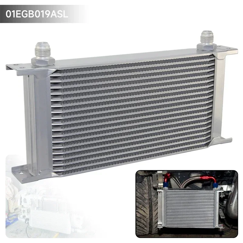 Universal 19 Row Aluminum Oil Cooler AN-8 Port 3/4"-16 UNF 248MM Mocal Style Fit Car Engine Oil Cooling Silver/Black
Universal 19 Row Aluminum Oil Cooler AN-8 Port 3/4"-16 UNF 248MM Mocal Style Fit Car Engine Oil Cooling Silver/Black