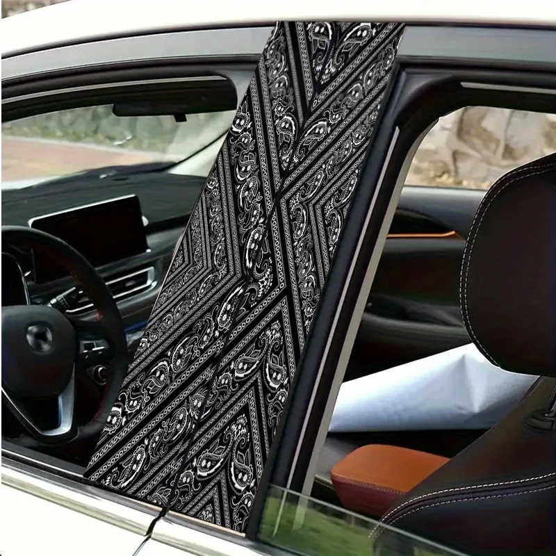 2D Flat Stickers - Flat 2D stickers, two-piece, black and white paisley pattern, suitable for automotive decals
2D Flat Stickers - Flat 2D stickers, two-piece, black and white paisley pattern, suitable for automotive decals