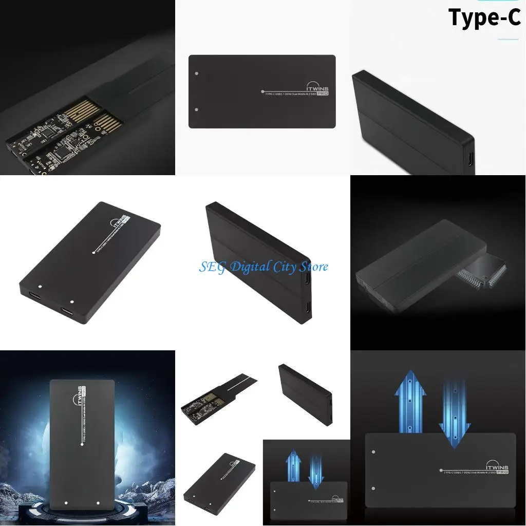 U75B M.2 SSD Enclosures Box External Adapters Highly Speed Access