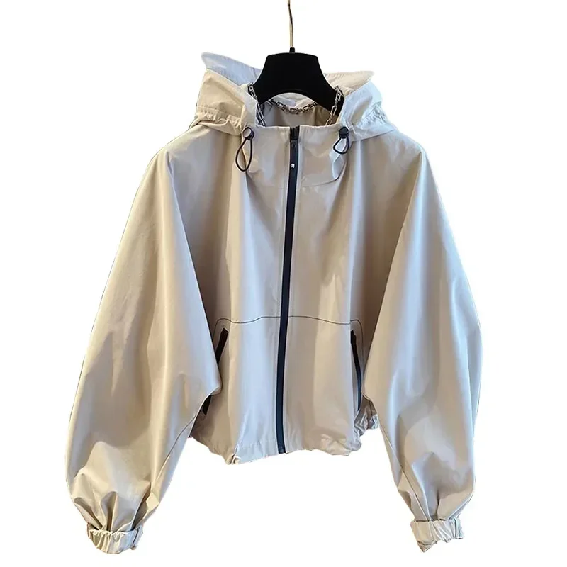 Korean Fashion Hooded Women's Jacket Long Sleeve casual Coat For Women Zipper Jackets Female Coat autumn
Korean Fashion Hooded Women's Jacket Long Sleeve casual Coat For Women Zipper Jackets Female Coat autumn