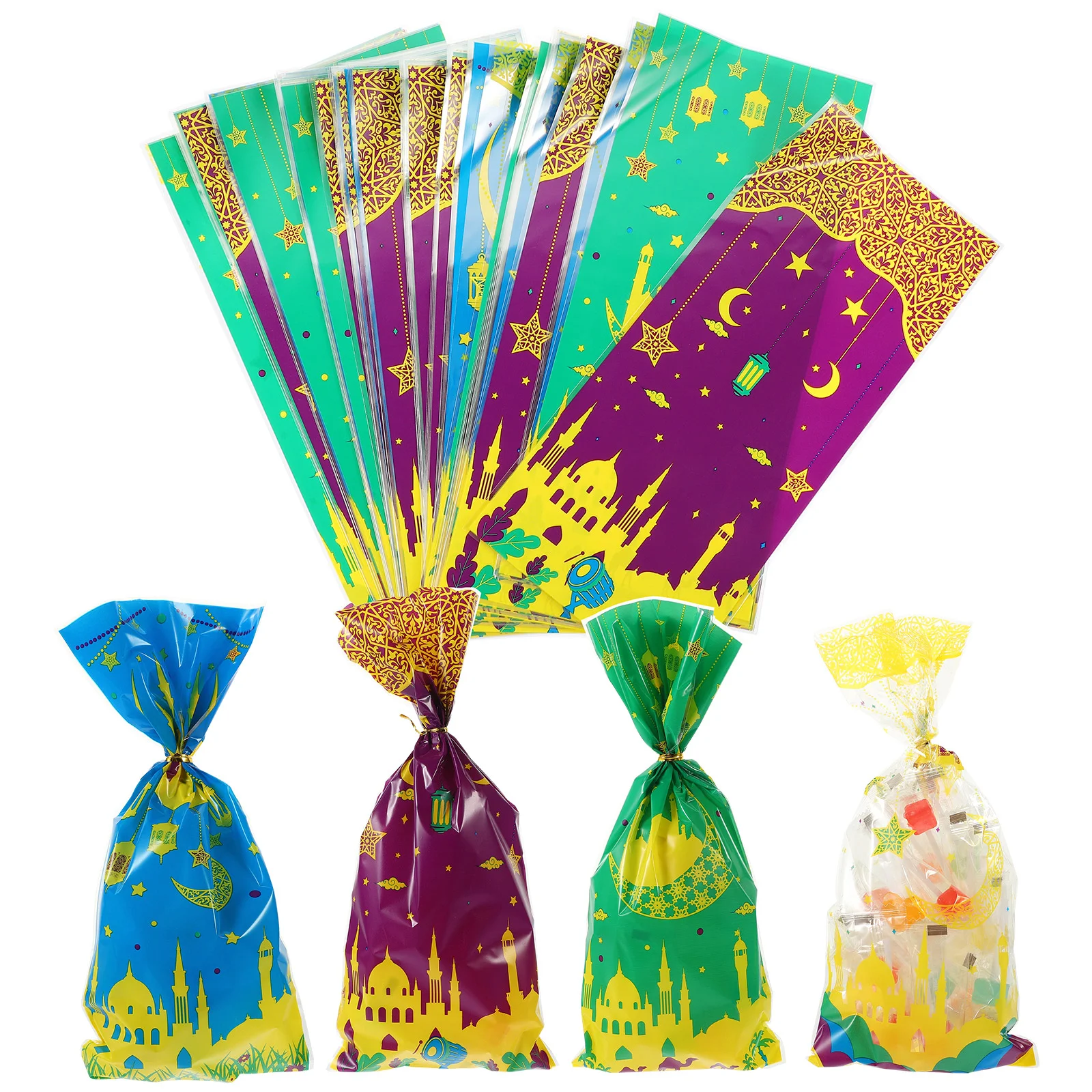 100 Pcs Eid Mubarak Gift Bags Ramadan Packaging Pouch Creative Delicate Treat Storage Party Favor Bags Present
100 Pcs Eid Mubarak Gift Bags Ramadan Packaging Pouch Creative Delicate Treat Storage Party Favor Bags Present