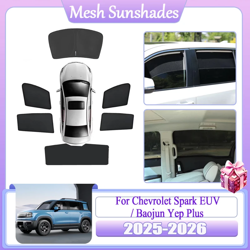 Sun Shade For Chevrolet Spark EUV Baojun Yep Plus 2025 2026 Car Mesh Magnetic Window Sun Visor Curtains Sticker Auto Accessories
Sun Shade For Chevrolet Spark EUV Baojun Yep Plus 2025 2026 Car Mesh Magnetic Window Sun Visor Curtains Sticker Auto Accessories