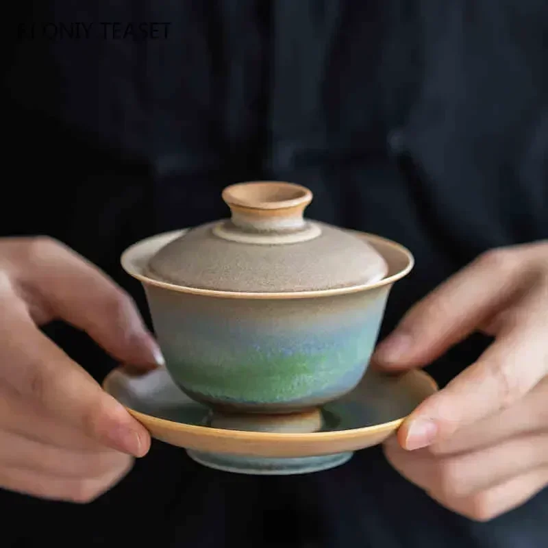 130ml Chinese High-end Ceramic Tea Tureen Master Teacup Handmade Gaiwan Travel Portable Tea Bowl Household Teaware Accessories
130ml Chinese High-end Ceramic Tea Tureen Master Teacup Handmade Gaiwan Travel Portable Tea Bowl Household Teaware Accessories
