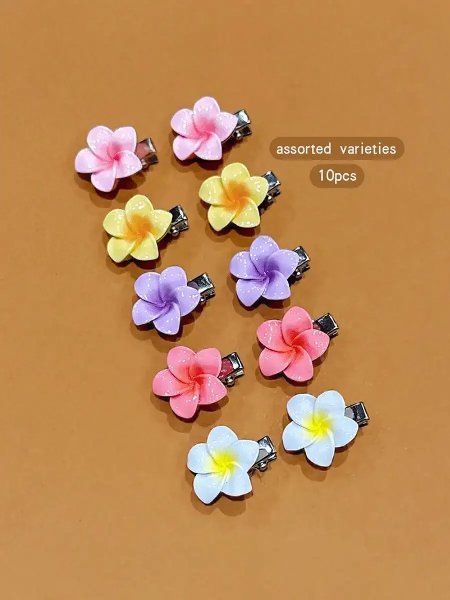 10pcs Assorted Color Flower Hair Clips For Women Daily Use Barrettes Hair Accessories
10pcs Assorted Color Flower Hair Clips For Women Daily Use Barrettes Hair Accessories