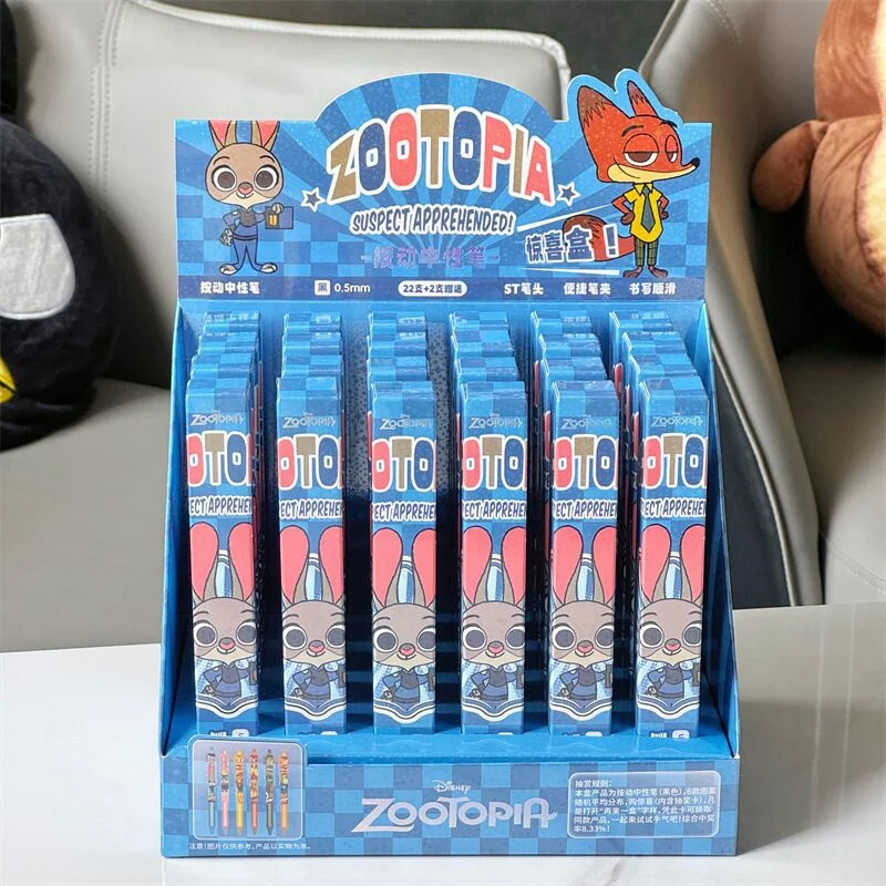 24 шт./лот, гелевая ручка с рисунком Диснея «Зверополис», милые 0,5 мм, черные чернила, ручки для подписи, рекламный подарок, школьные принадлежности
24 шт./лот, гелевая ручка с рисунком Диснея «Зверополис», милые 0,5 мм, черные чернила, ручки для подписи, рекламный подарок, школьные принадлежности