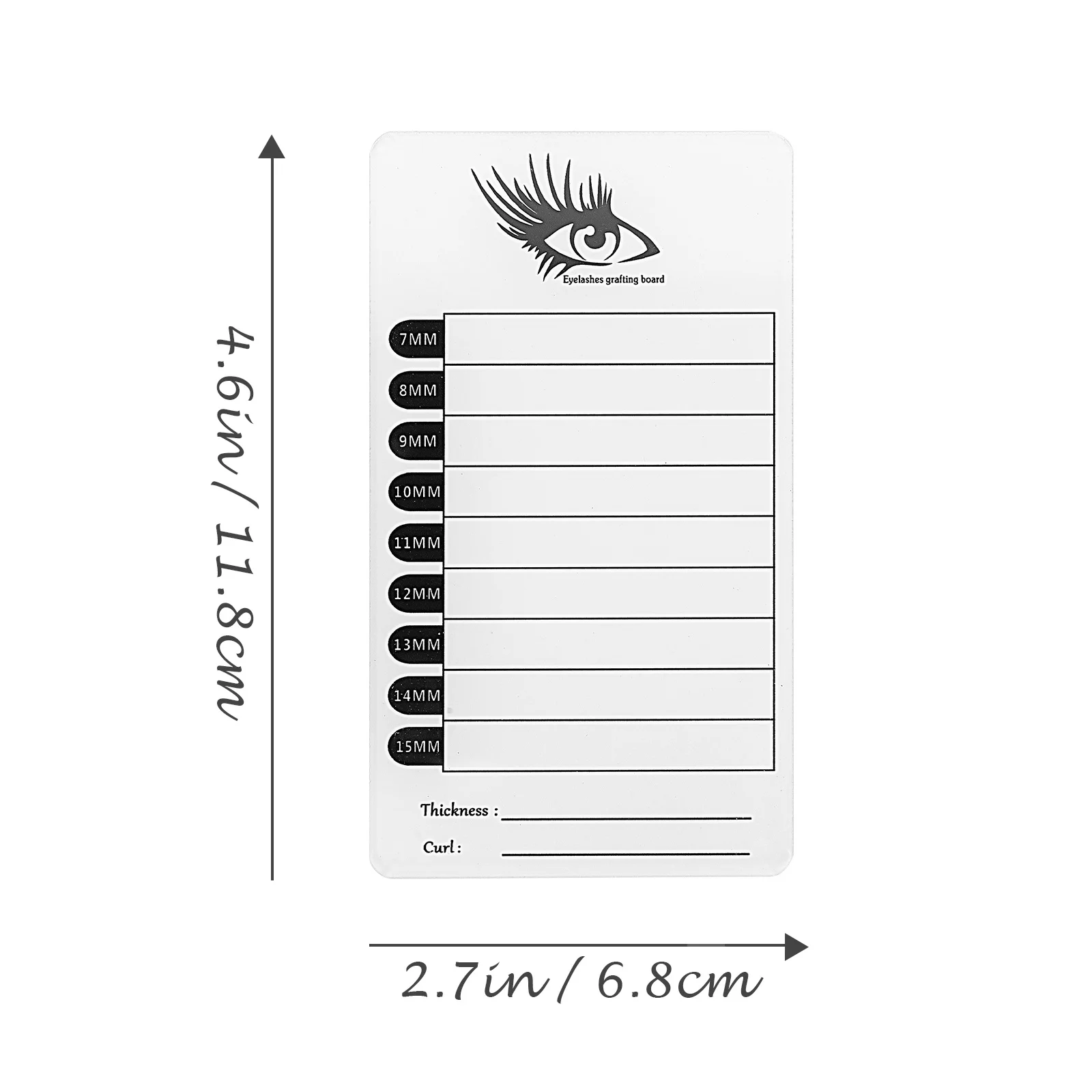 False Eyelashes Display Board Acrylic Eyelash Pallet with Length Scale for Lash Extension Beauty Salon Makeup Artist Tool
False Eyelashes Display Board Acrylic Eyelash Pallet with Length Scale for Lash Extension Beauty Salon Makeup Artist Tool