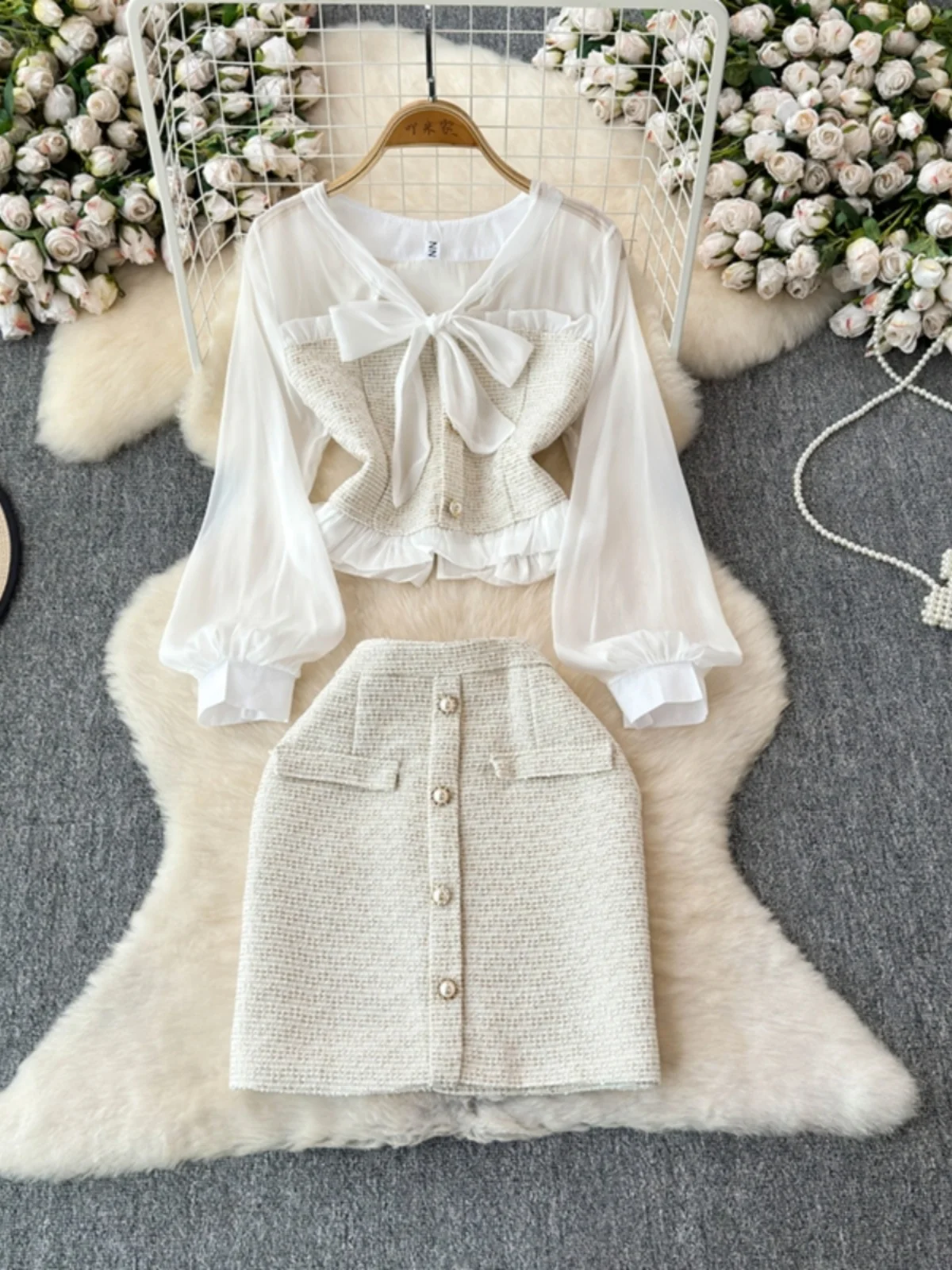Faionable Knot Top And f Skirt Set Ladies 2024 Autumn New Sle Anti-Aging Ele Small Fraance Sle Two-P...
Faionable Knot Top And f Skirt Set Ladies 2024 Autumn New Sle Anti-Aging Ele Small Fraance Sle Two-P...