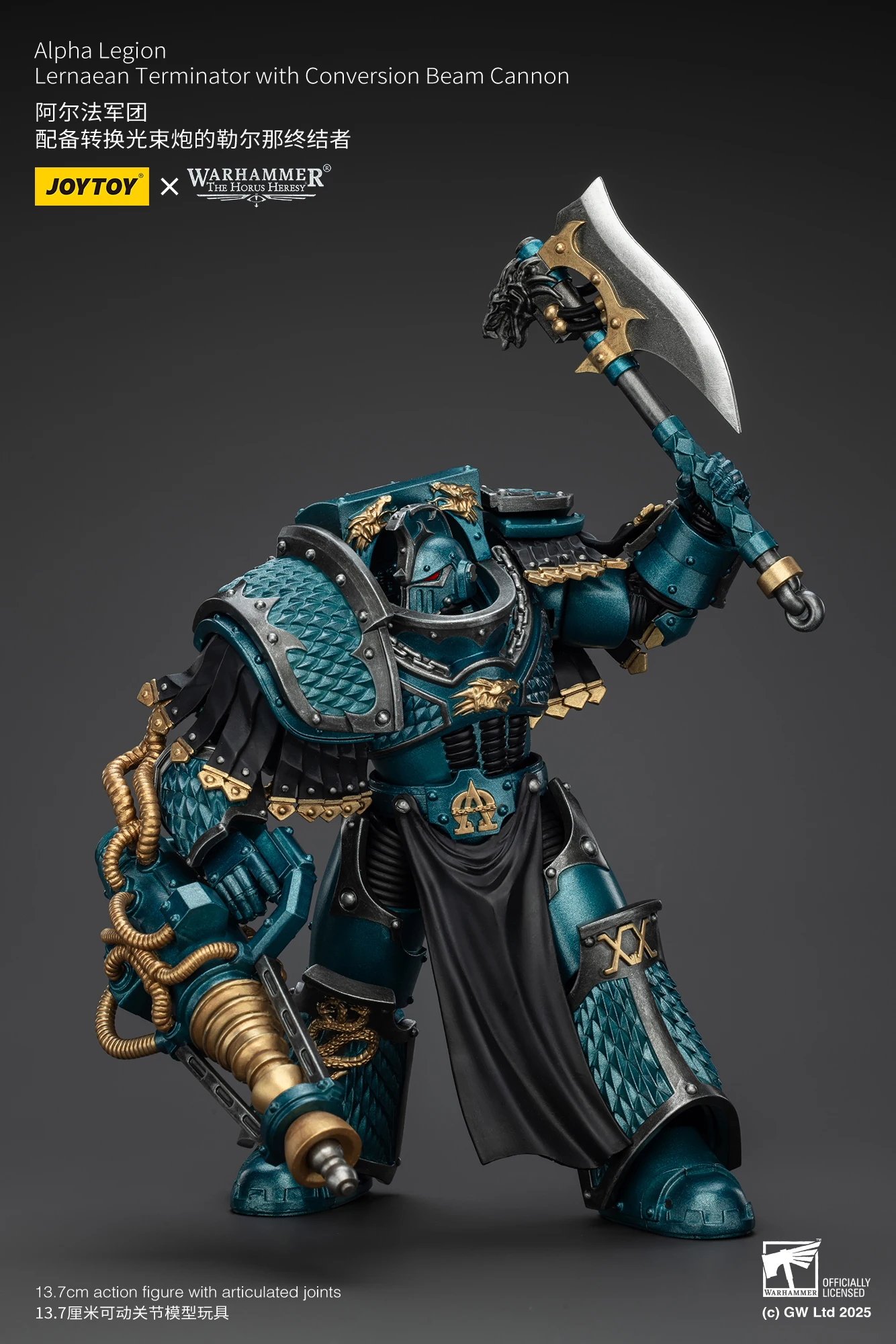 【Pre-sale】12.5cm JOYTOY Warhammer 40K Alpha Legion Lernaean Terminator with Conversion Beam Cannon 1/18 Action Figure Toy
【Pre-sale】12.5cm JOYTOY Warhammer 40K Alpha Legion Lernaean Terminator with Conversion Beam Cannon 1/18 Action Figure Toy