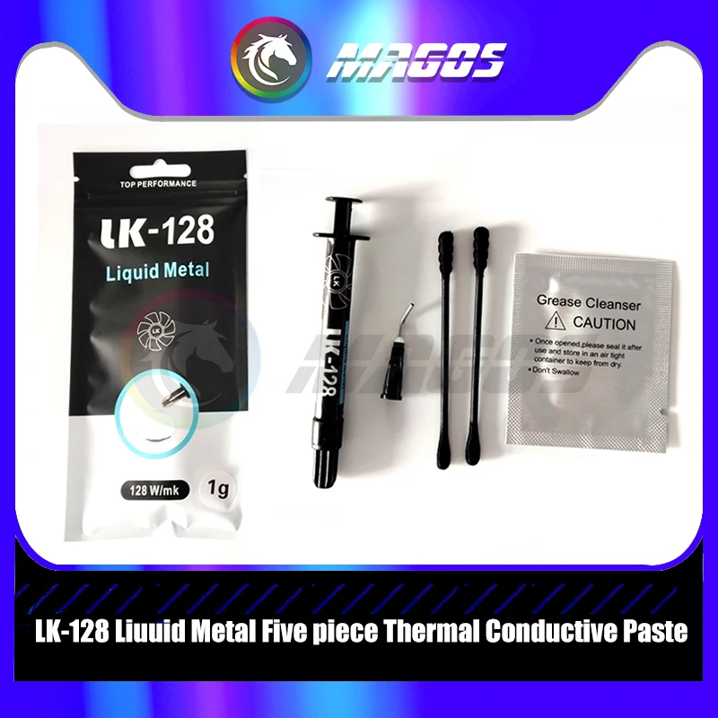 LK-128 Pro Жидкая металлическая термопаста 128 Вт/м-к для PS5/ноутбука/компьютера, радиатора процессора, графического процессора, охлаждающая деталь MOD, упаковка игл 1 г/3 г
LK-128 Pro Жидкая металлическая термопаста 128 Вт/м-к для PS5/ноутбука/компьютера, радиатора процессора, графического процессора, охлаждающая деталь MOD, упаковка игл 1 г/3 г
