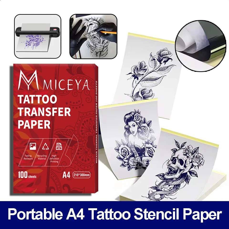 25/50/100PCS Tattoo Transfer Pape A4 Size Tattoo Stencil Paper Copy Paper Thermal Paper for Tattoo Transfer Machine Accessorie
25/50/100PCS Tattoo Transfer Pape A4 Size Tattoo Stencil Paper Copy Paper Thermal Paper for Tattoo Transfer Machine Accessorie