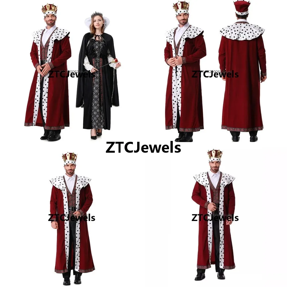 Medieval King Queen Cosplay Costume Royal Princess Suit Couple Halloween Carnival Party Outfit
Medieval King Queen Cosplay Costume Royal Princess Suit Couple Halloween Carnival Party Outfit