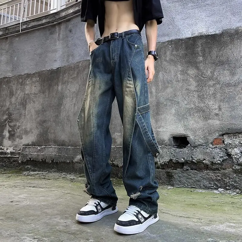 Jeans for Men Loose Wide Leg Trousers Baggy Man Cowboy Pants 2025 Fashion Soft Japanese Street Style New in Denim Korean Autumn
Jeans for Men Loose Wide Leg Trousers Baggy Man Cowboy Pants 2025 Fashion Soft Japanese Street Style New in Denim Korean Autumn