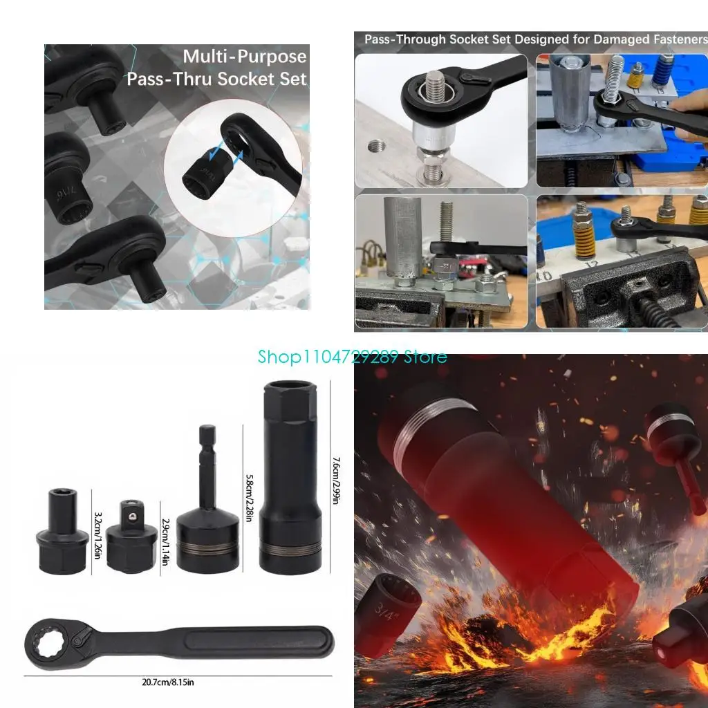 D8KE 14pcs Extension Bar Deep Socket Wrench SAE Socket And Ratcheting With Universal Compatibility For Various Fasteners
D8KE 14pcs Extension Bar Deep Socket Wrench SAE Socket And Ratcheting With Universal Compatibility For Various Fasteners