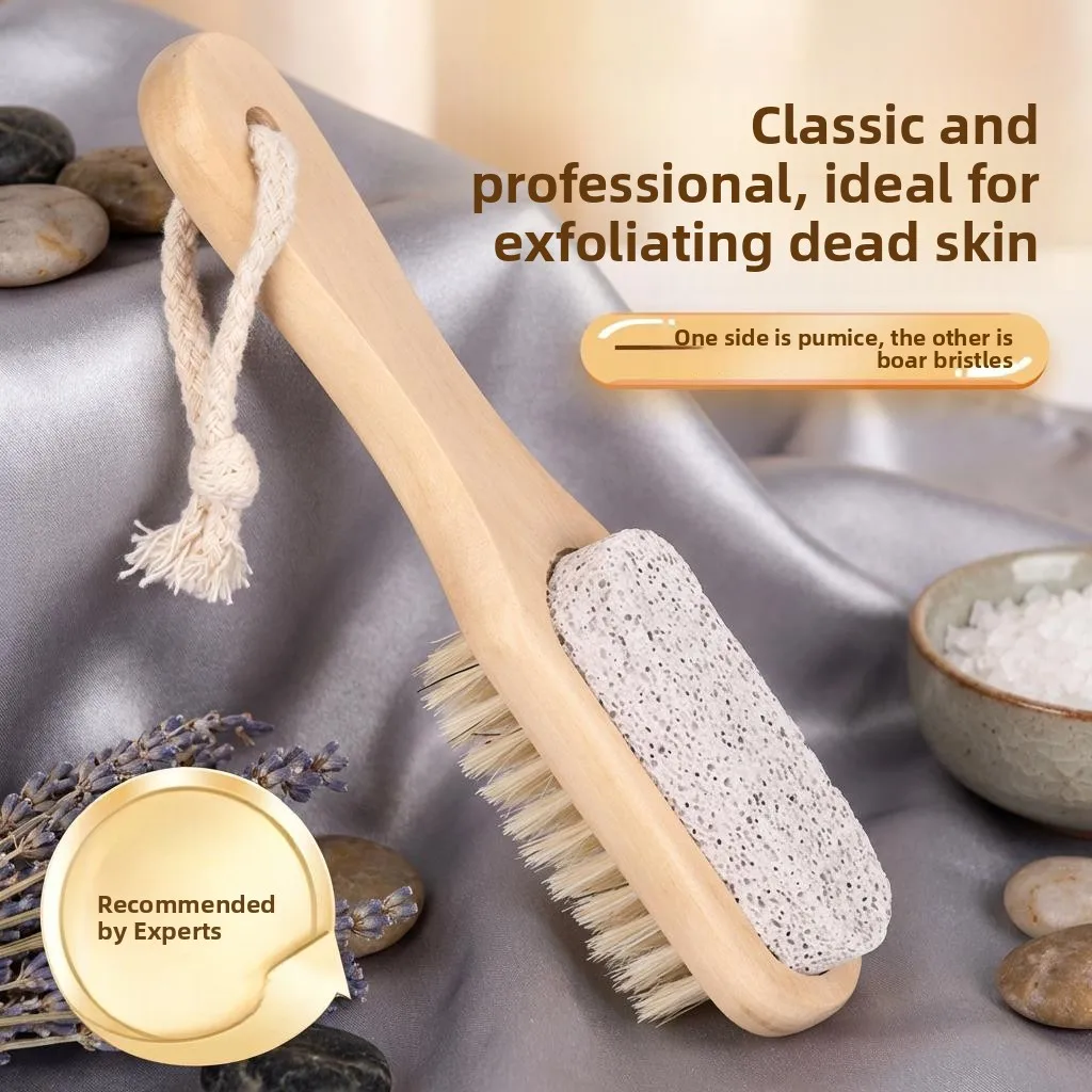 Bathroom Foot Scrubber Bristle Flotation Stone Foot File Wooden Heel Callus Remover Scraper for Dead Skin And Hard Skin
Bathroom Foot Scrubber Bristle Flotation Stone Foot File Wooden Heel Callus Remover Scraper for Dead Skin And Hard Skin