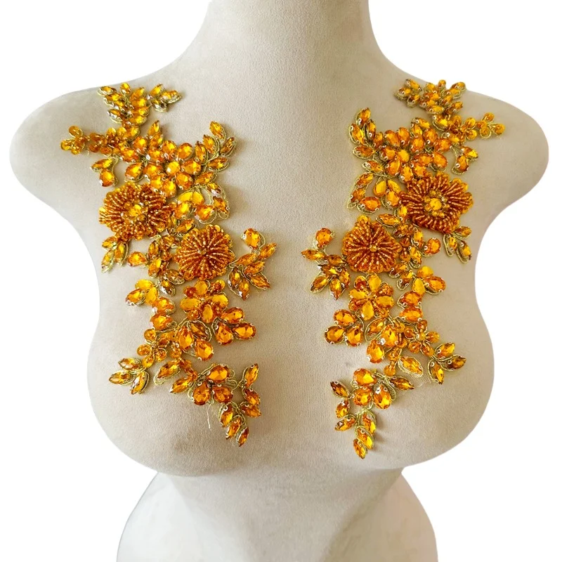 2 Pieces Shining Bead Embroidery Multi Colored Lace Sequin Accessories Clothing PerformanceDress Wedding Dress Flower Decoration
2 Pieces Shining Bead Embroidery Multi Colored Lace Sequin Accessories Clothing PerformanceDress Wedding Dress Flower Decoration