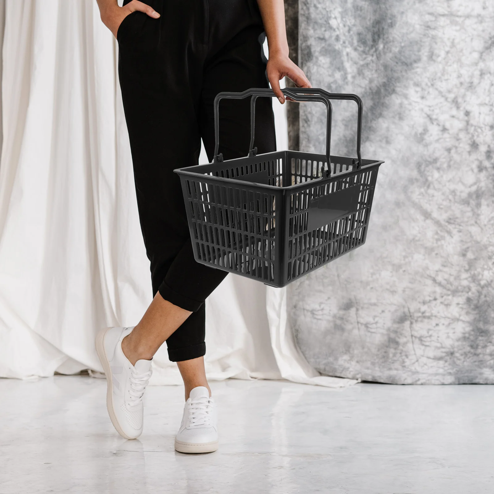 Shopping Basket Storage Hamper Containers Plastic with Handle Kitchen Baskets Organizer Portable Small Organization
Shopping Basket Storage Hamper Containers Plastic with Handle Kitchen Baskets Organizer Portable Small Organization
