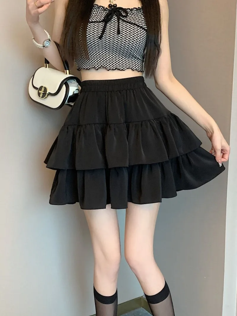 Ruffled Cake Skirts Women High-waisted A-line Solid All-match Sweet Lovely Girls Korean Style Gentle Spring Kawaii Casual LX5O
Ruffled Cake Skirts Women High-waisted A-line Solid All-match Sweet Lovely Girls Korean Style Gentle Spring Kawaii Casual LX5O