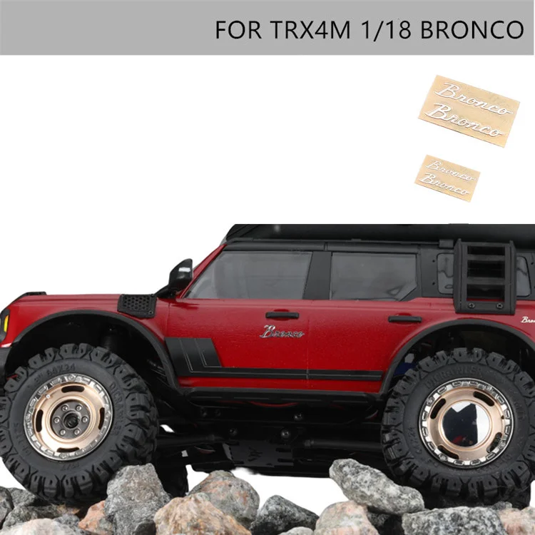 Metal side stereo sticker is applicable to 1:18 TRX4M BRONCO RC remote control car upgrade accessories
Metal side stereo sticker is applicable to 1:18 TRX4M BRONCO RC remote control car upgrade accessories