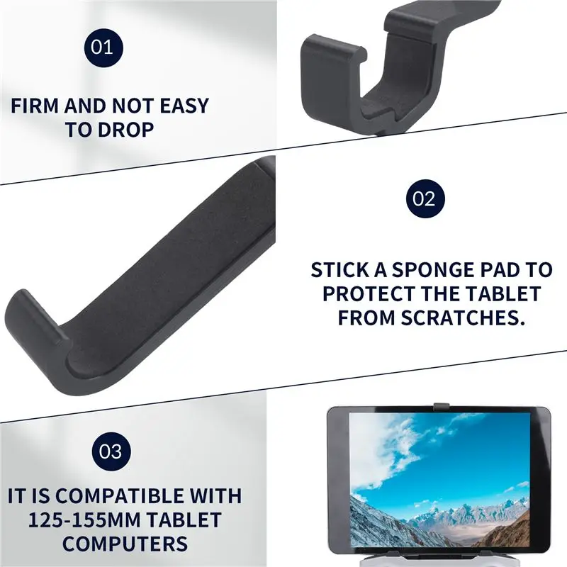 For DJI Air 2/Mini 2 Remote Control Tablet Extended Bracket Mount For Ipad Mini Tablet Stand Holder-A86G