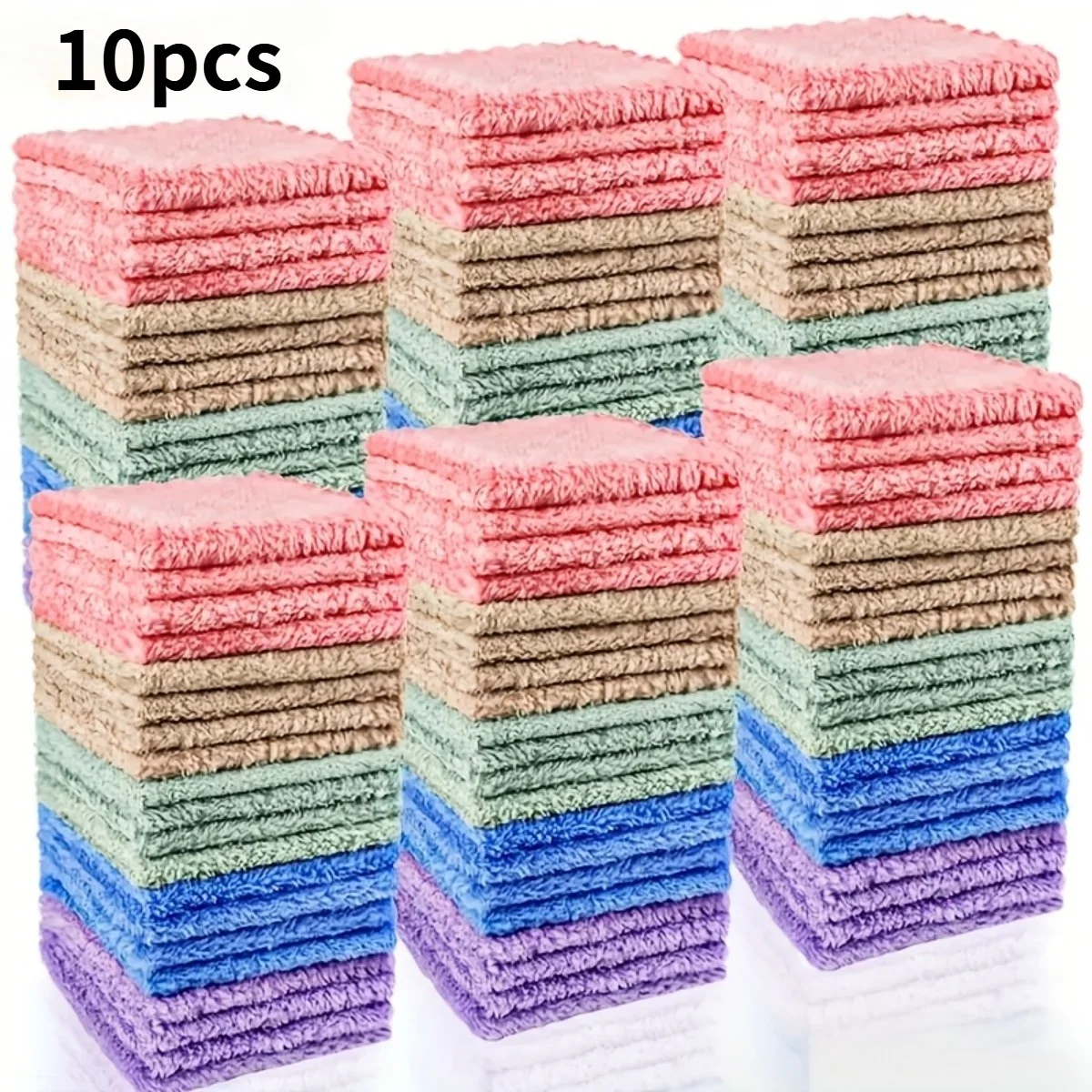 10-Pack Solid Color Quick Dry Small Wash Cloths, Soft Skin-friendly Absorbent Portable Facial Towels, Reusable Compact Cleaning Cloths for Home Bathroom Washing, Outdoor Travel, Gym Fitness and Daily On-the-go Personal Skin Cleansing Care
10-Pack Solid Color Quick Dry Small Wash Cloths, Soft Skin-friendly Absorbent Portable Facial Towels, Reusable Compact Cleaning Cloths for Home Bathroom Washing, Outdoor Travel, Gym Fitness and Daily On-the-go Personal Skin Cleansing Care