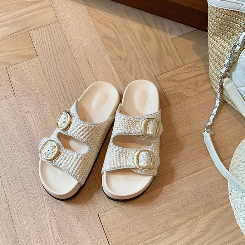 Summer New Women Shoes Fashion Round Head Platform Slippers for Woman Comfort Vacation Casual Shoes Designer Shoes Zapatos Mujer
Summer New Women Shoes Fashion Round Head Platform Slippers for Woman Comfort Vacation Casual Shoes Designer Shoes Zapatos Mujer