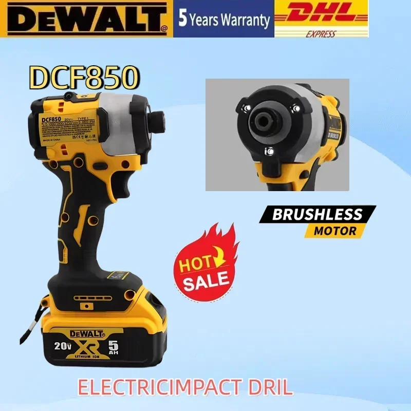 100% Original DEWALT DCF850 Maximum torque: 205N. M brushless cordless electric screwdriver, No-load speed:0-3250rpm
100% Original DEWALT DCF850 Maximum torque: 205N. M brushless cordless electric screwdriver, No-load speed:0-3250rpm