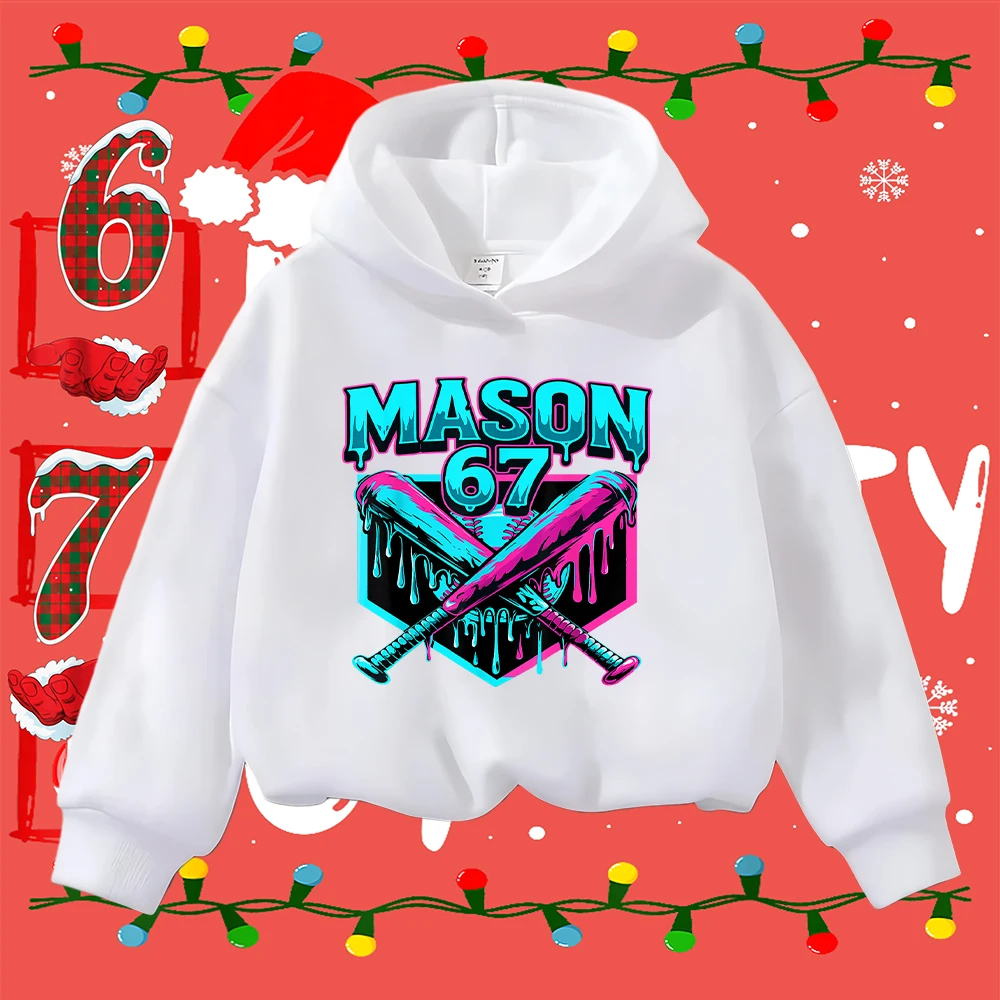 Детский рождественский свитшот с бейсбольной битой Mason 67, повседневный пуловер с длинными рукавами для мальчиков и девочек, праздничная спортивная одежда, топ
Детский рождественский свитшот с бейсбольной битой Mason 67, повседневный пуловер с длинными рукавами для мальчиков и девочек, праздничная спортивная одежда, топ