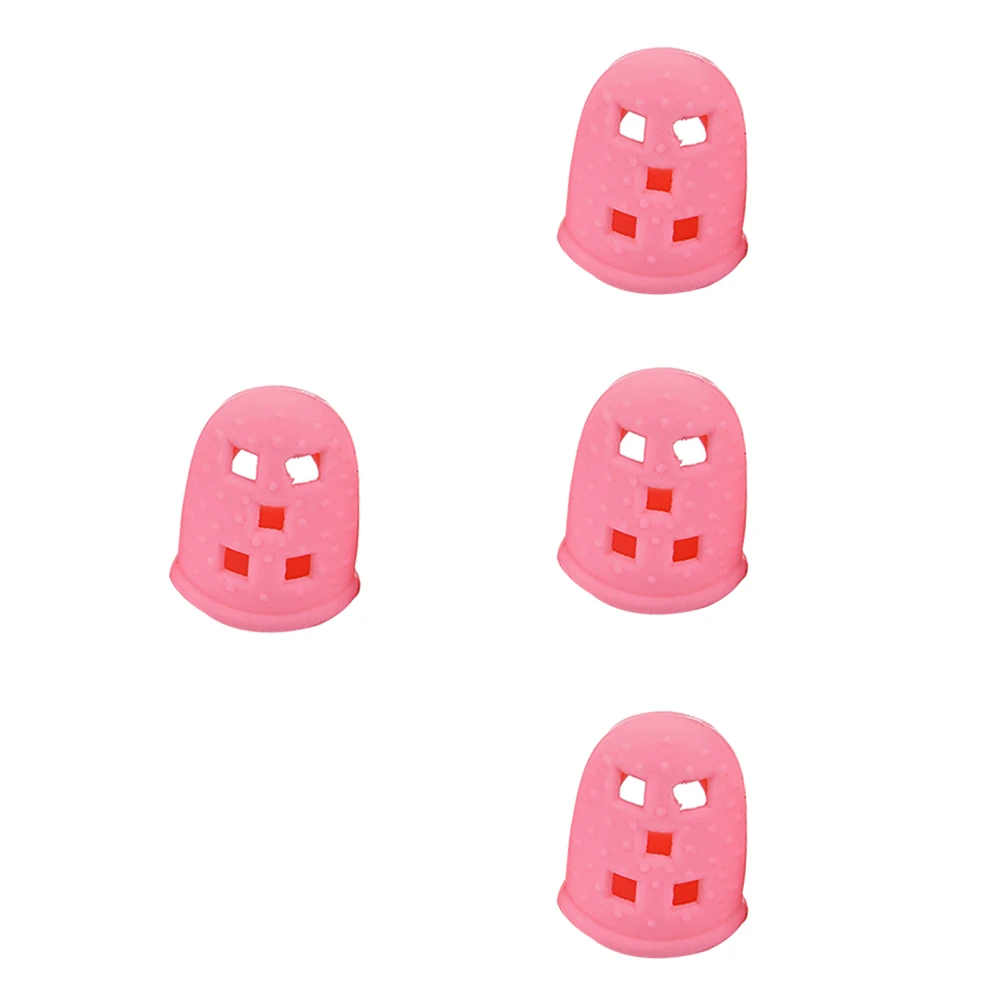 4 Pcs Protector Finger Cots Office Pink Guitar Accessories Fingertip Protectors
4 Pcs Protector Finger Cots Office Pink Guitar Accessories Fingertip Protectors