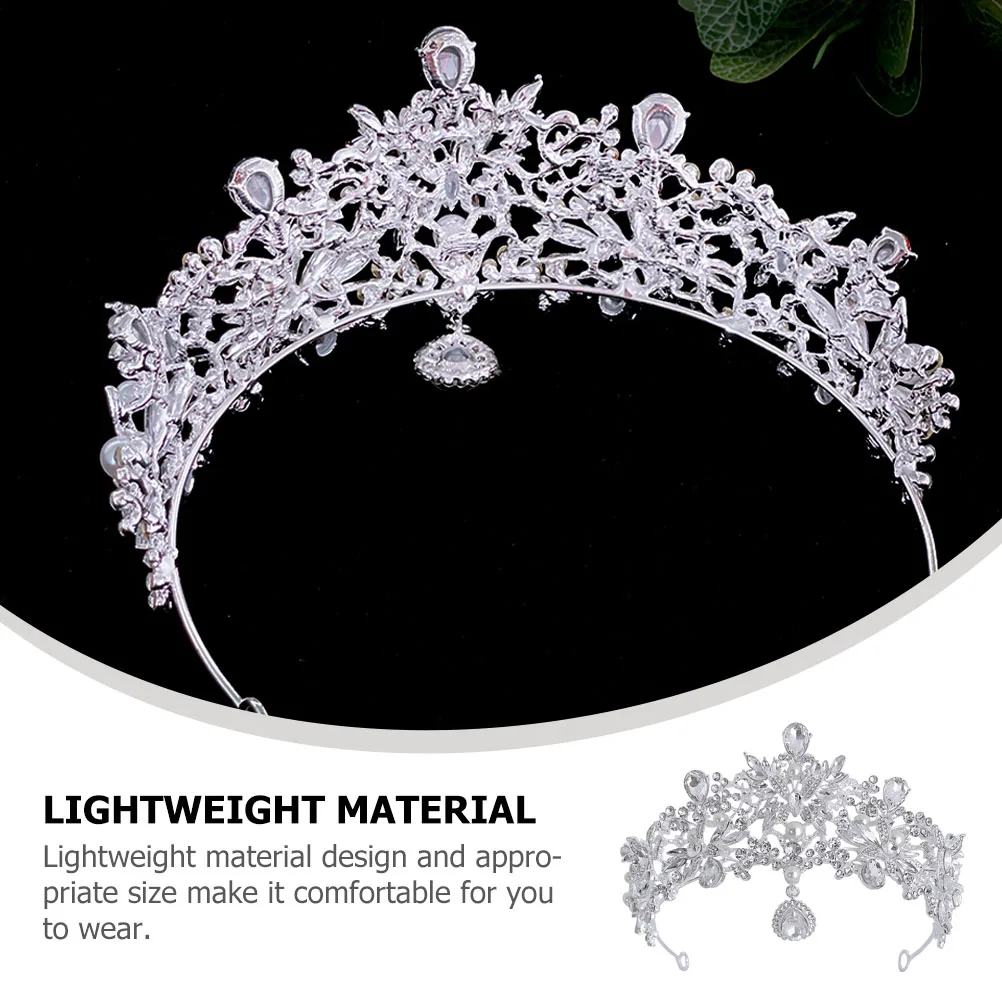 Bridal Tiara Rhinestones Headb Wedding Crown Hair Accessories Silver Color Zinc Alloy Lightweight Durability Elegant Charm Decor
Bridal Tiara Rhinestones Headb Wedding Crown Hair Accessories Silver Color Zinc Alloy Lightweight Durability Elegant Charm Decor