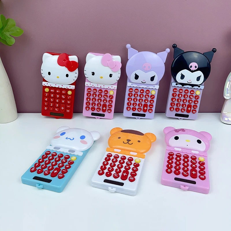 Новый мультяшный портативный компьютерный калькулятор Hello kitty Kawaii Sanrio с нажимной крышкой, милый обучающий электронный компьютерный подарок для девочек
Новый мультяшный портативный компьютерный калькулятор Hello kitty Kawaii Sanrio с нажимной крышкой, милый обучающий электронный компьютерный подарок для девочек