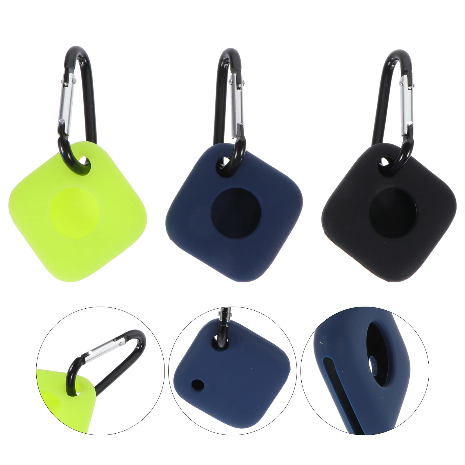 3 Pcs Tracker Case Silicone Protector Durable Material Easy Install Cover Tile Keychain Tag
3 Pcs Tracker Case Silicone Protector Durable Material Easy Install Cover Tile Keychain Tag
