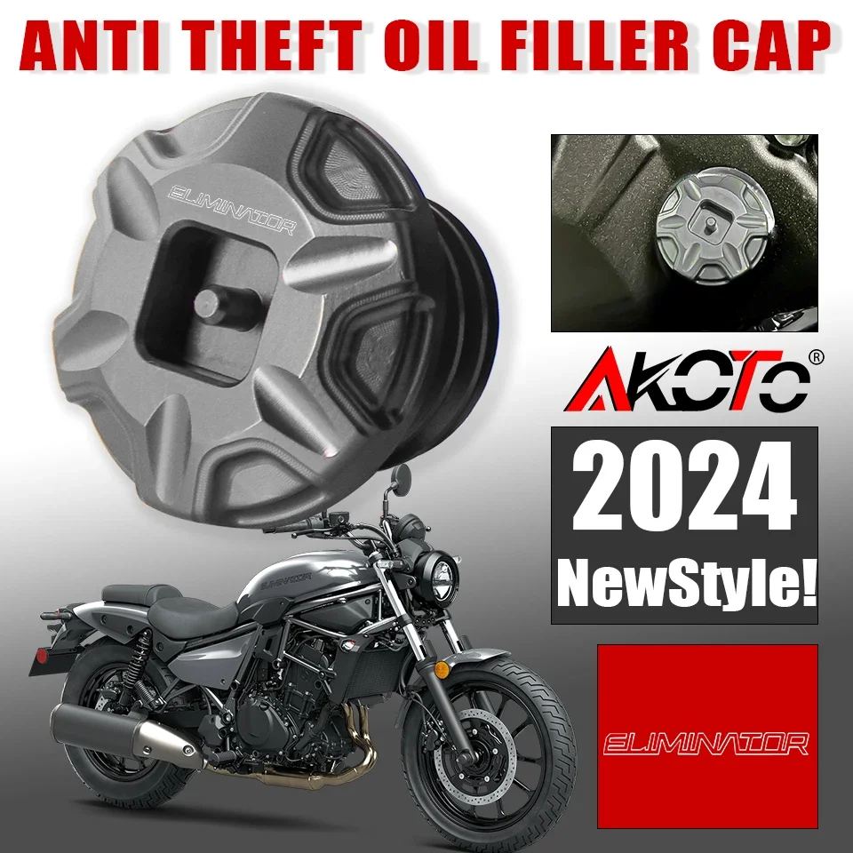 Motorcycle Anti theft Oil Filler Cap Accessories Engine Oil Plug Cover For Kawasaki Eliminator 400 450 500 2023 2024
Motorcycle Anti theft Oil Filler Cap Accessories Engine Oil Plug Cover For Kawasaki Eliminator 400 450 500 2023 2024