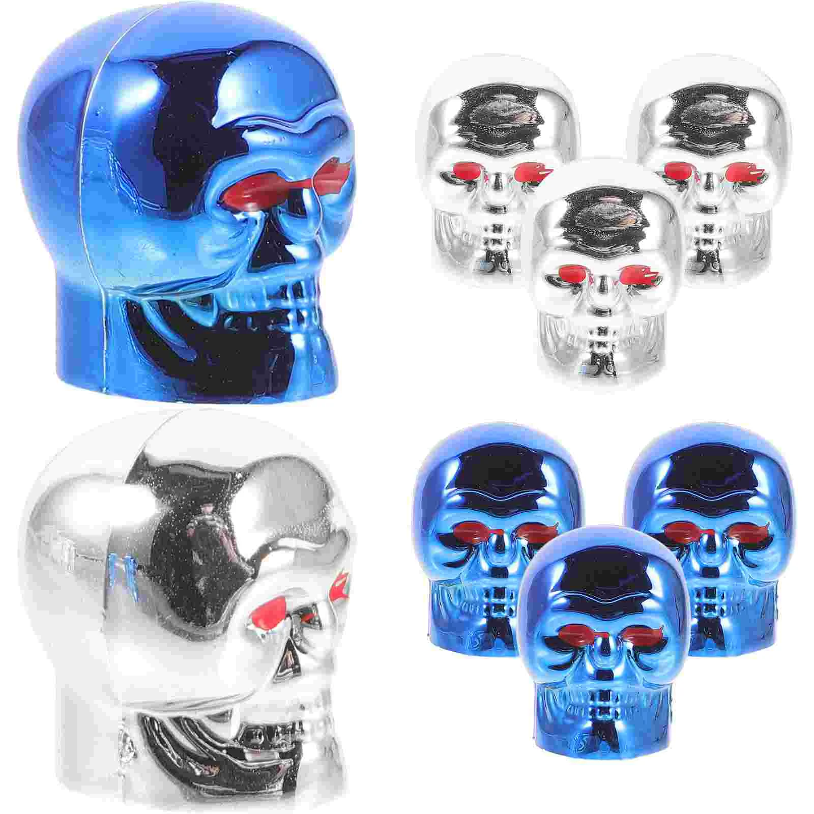 8pcs Skull Valve Stem Silver ABS Material Dirtproof Leak Proof Tire Universal Fit SUV Truck Motorcycle
8pcs Skull Valve Stem Silver ABS Material Dirtproof Leak Proof Tire Universal Fit SUV Truck Motorcycle