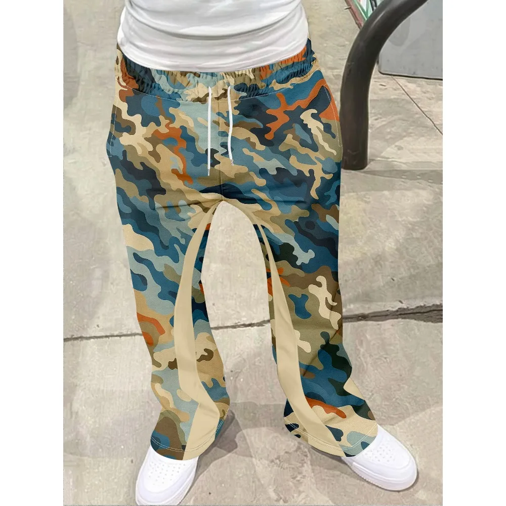 Men's Casual Street Style Trendy Cross Print Fashionable Slightly Flared Black and White Color-Block Design Sweatpants Men Pants
Men's Casual Street Style Trendy Cross Print Fashionable Slightly Flared Black and White Color-Block Design Sweatpants Men Pants