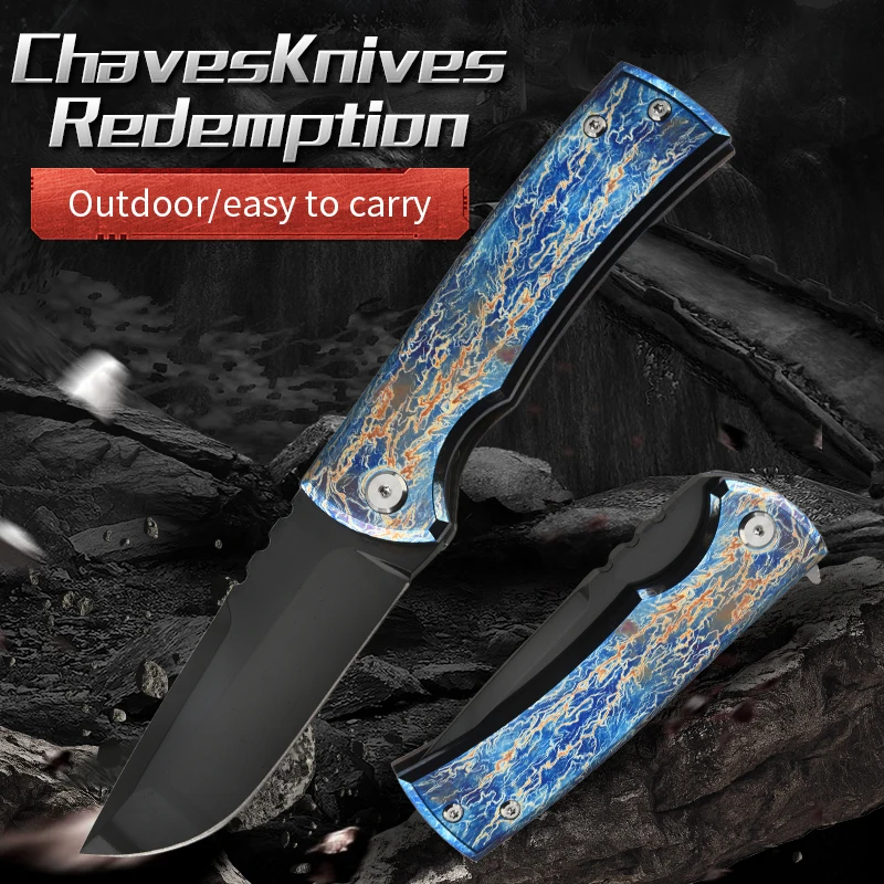 Chaves Folding Knife - M390HK Steel Blade with Titanium Handle | EDC Pocket Tool for Camping, Hiking & Survival collectible
Chaves Folding Knife - M390HK Steel Blade with Titanium Handle | EDC Pocket Tool for Camping, Hiking & Survival collectible