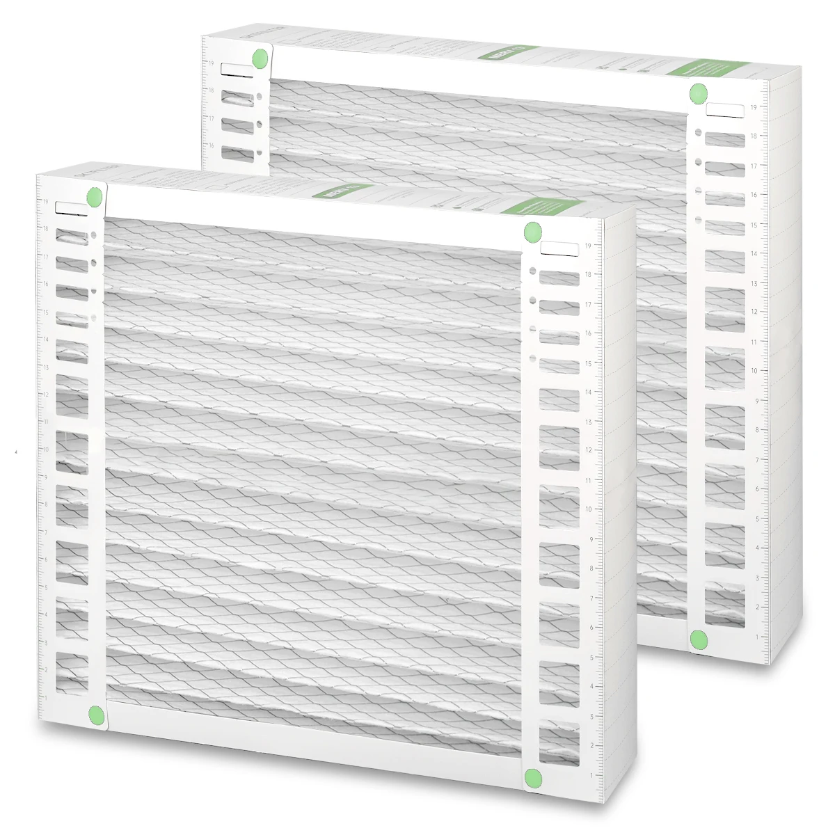 20x20x4.5 MERV 13 AC Furnace Air Filter Compatible with FC100A1011 Pleated HVAC Purifier for Home Actual Size: 19.75 x 19.88 x 4.33 2 Packs
20x20x4.5 MERV 13 AC Furnace Air Filter Compatible with FC100A1011 Pleated HVAC Purifier for Home Actual Size: 19.75 x 19.88 x 4.33 2 Packs