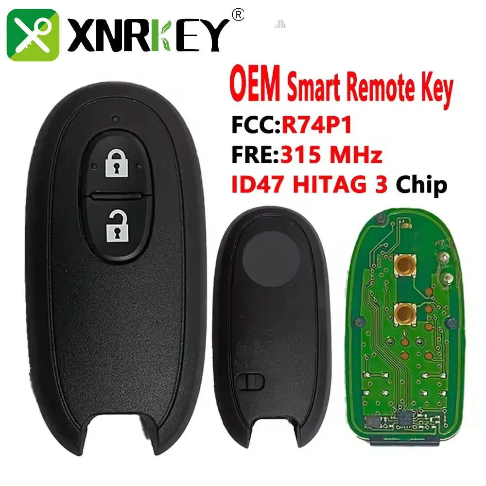 XNRKEY 2 Button OEM Smart Remote Car Key ID47/HITAG 3 Chip 315Mhz For Suzuki Wagon R Every Hustler Palette Spcia FCC: R74P1
XNRKEY 2 Button OEM Smart Remote Car Key ID47/HITAG 3 Chip 315Mhz For Suzuki Wagon R Every Hustler Palette Spcia FCC: R74P1